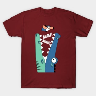 crocodile eating a bird T-Shirt